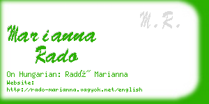 marianna rado business card